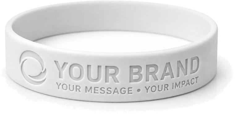 Custom debossed silicone wristband