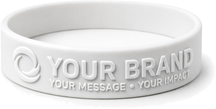 Custom embossed silicone wristband