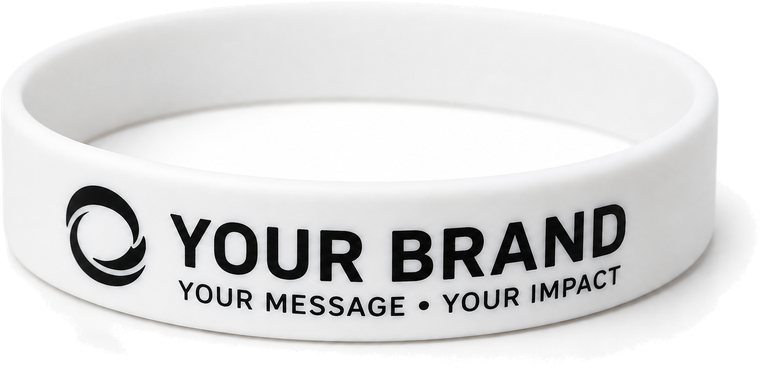 Custom printed silicone wristband