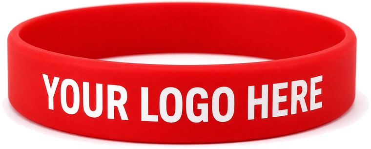 Custom printed silicone wristband